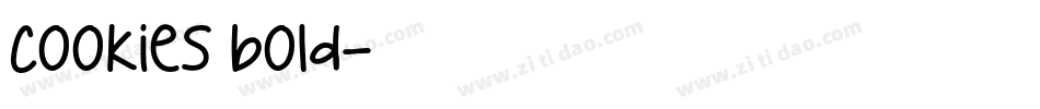 Cookies bold字体转换